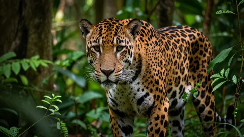 ANIMALES de Morelos: Descubre 10 ESPECIES FASCINANTES 8 Jaguar, vibrante y realista en su hábitat