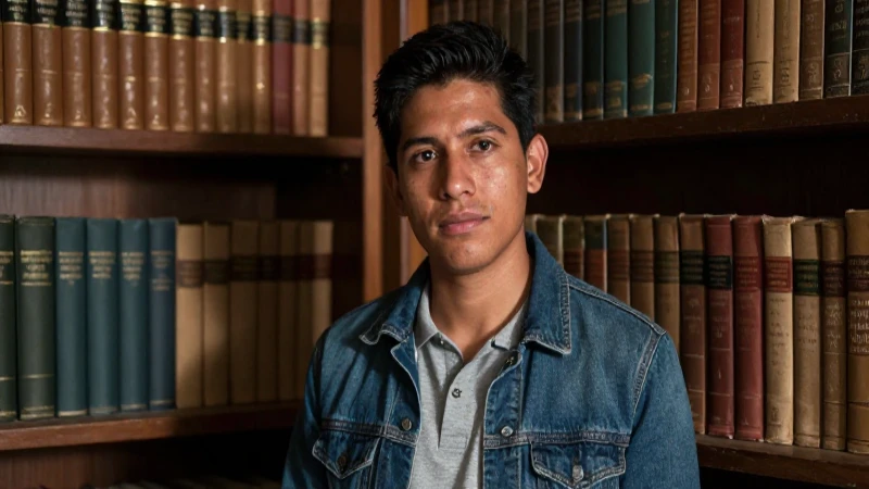Conoce la Fascinante Vida del 50º Presidente de México 3 Joven mestizo lee en una biblioteca iluminada