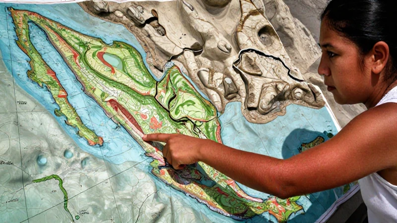 Acuíferos de MÉXICO: Descubre el MAPA de Aguas Subterráneas 3 Un mestizo señala un mapa de acuíferos