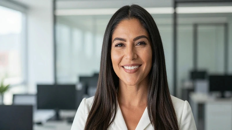 Afore Banamex en Querétaro: Requisitos y Estado de Cuenta 7 Mujer mestiza sonriente en una oficina moderna