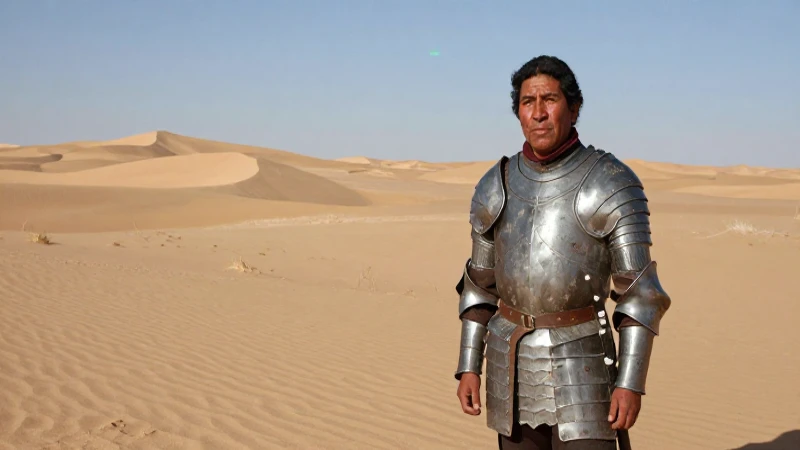 La Increíble Aventura de Alvar Núñez Cabeza de Vaca 5 Cabeza de Vaca, conquistador, en vasto desierto