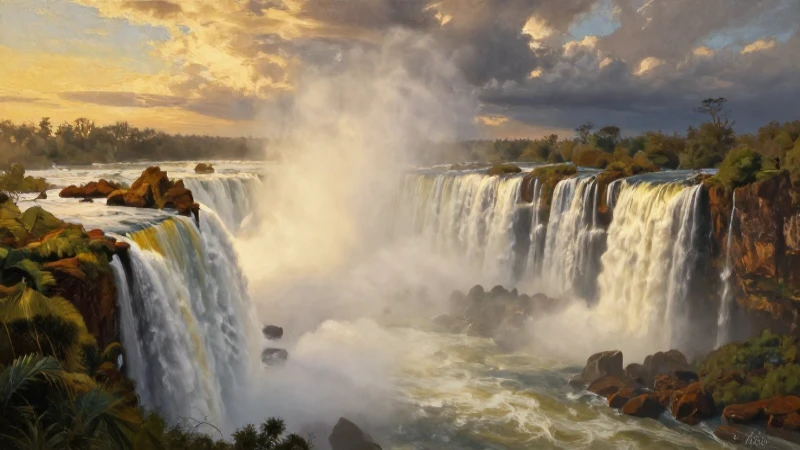 La Increíble Aventura de Alvar Núñez Cabeza de Vaca 7 Pintura realista de un paisaje al atardecer