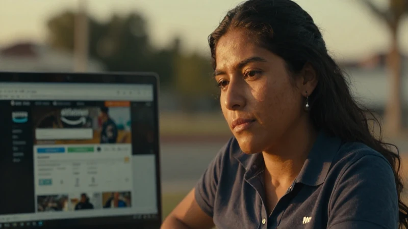 Mujer mestiza, laptop y luz cálida