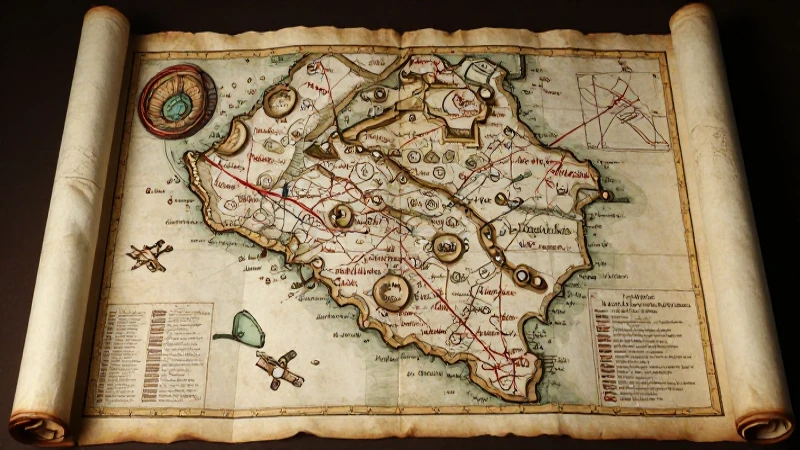 Urdaneta, explorador español, con mapa renacentista