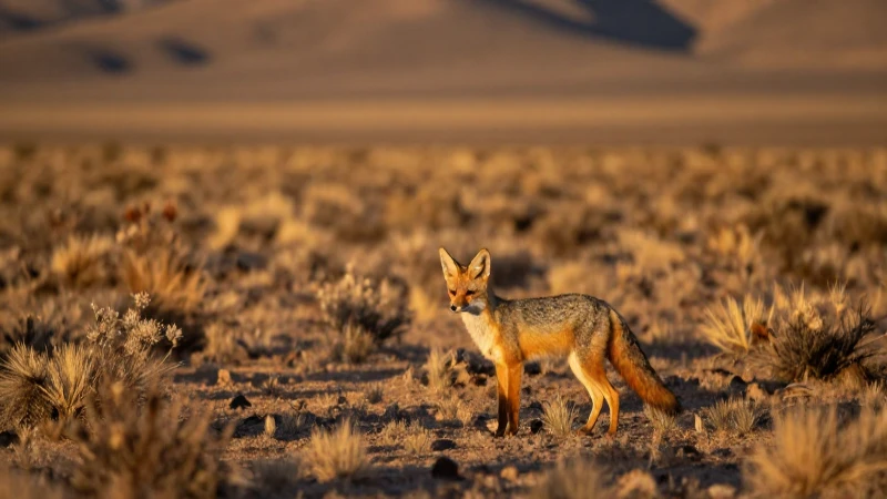 ANIMALES DE GUANAJUATO: DESCUBRE SU FLORA Y FAUNA ÚNICA 8 Zorro en Guanajuato, luz dorada y cálida