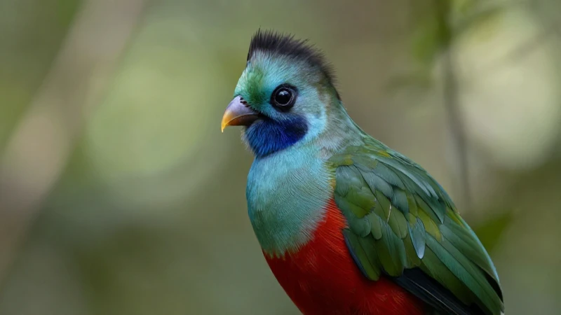 Quetzal en Hidalgo, luz y plumaje natural