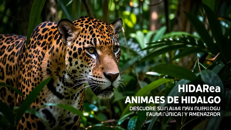 Hidalgo alberga fauna única y amenazada
