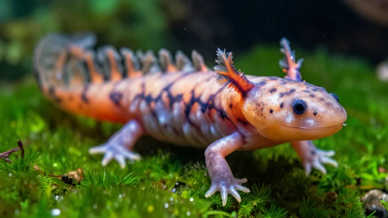 Fascinante Fauna de Puebla: ¡Descubre Sus Especies Únicas! 4 Axolote verde, detalle nítido y creativo