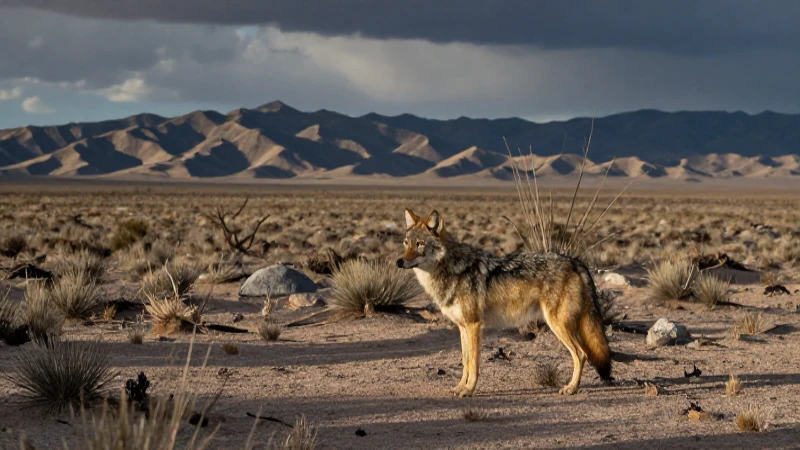 ANIMALES EN PELIGRO de EXTINCIÓN en Coahuila: ¡Descúbrelos! 8 Lobo gris coahuilense en paisaje desértico