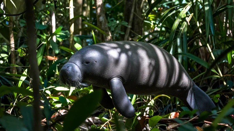 Selva tropical con fauna fotografiada de forma natural
