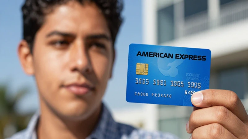 Mexicana, con piel bronceada y tarjeta Amex