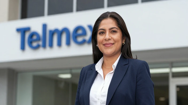 Mexicano, mestizo, bronceado, en oficina de Telmex
