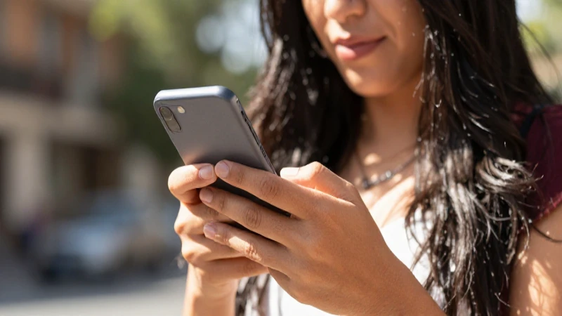 AT&T vs Telcel: Cuál es mejor según usuarios mexicanos 6 Mujer mexicana sonríe con su móvil
