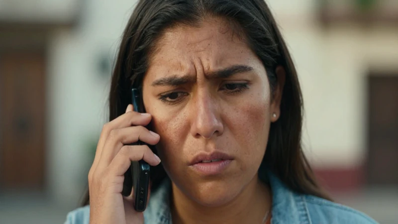 AT&T vs Telcel: Cuál es mejor según usuarios mexicanos 3 Mujer mestiza frustrada al teléfono, luz cálida