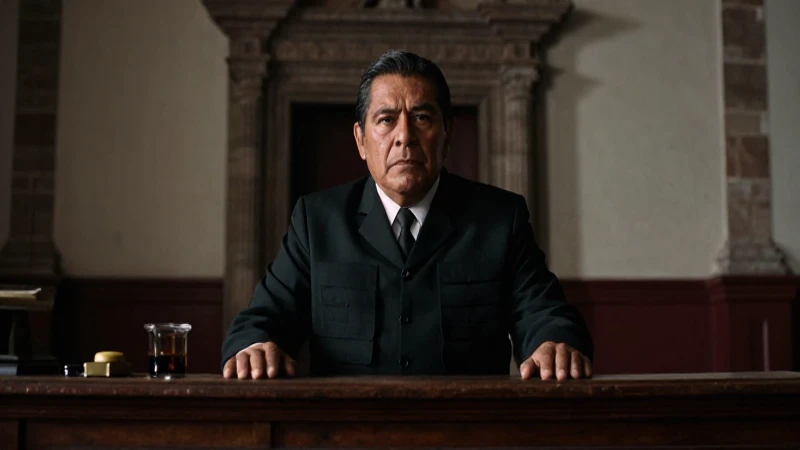 Descubre el Papel Clave de las Audiencias en la Nueva España 3 Juez mestizo preside un tribunal colonial dramático