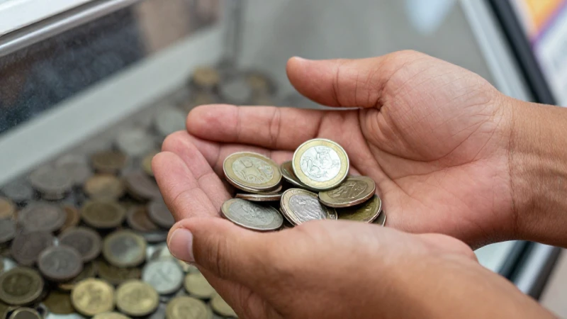Banco Azteca compra monedas antiguas de 20 pesos en México 3 Monedas antiguas y rostro mestizo sonrían
