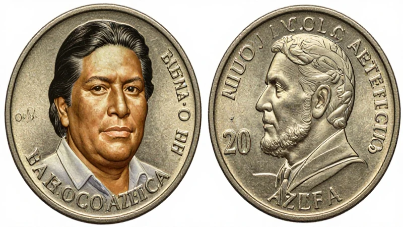 Banco Azteca compra monedas antiguas de 20 pesos en México 5 Moneda mexicana en retrato suave y cálido