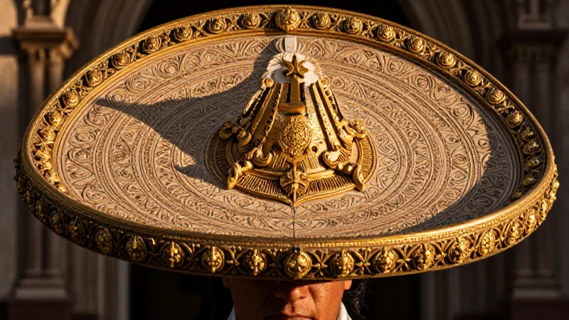Escudo de ZACATECAS: Historia y SIGNIFICADO REVELADO 9 Retrato mexicano, barroco y dorado, con sombras
