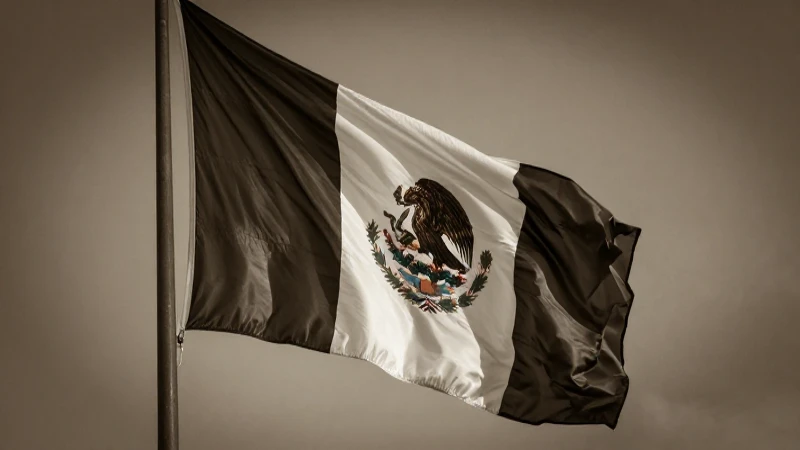 Bandera de México: Su Historia y Significado Revelados 6 Bandera mexicana en foto sepia dramática