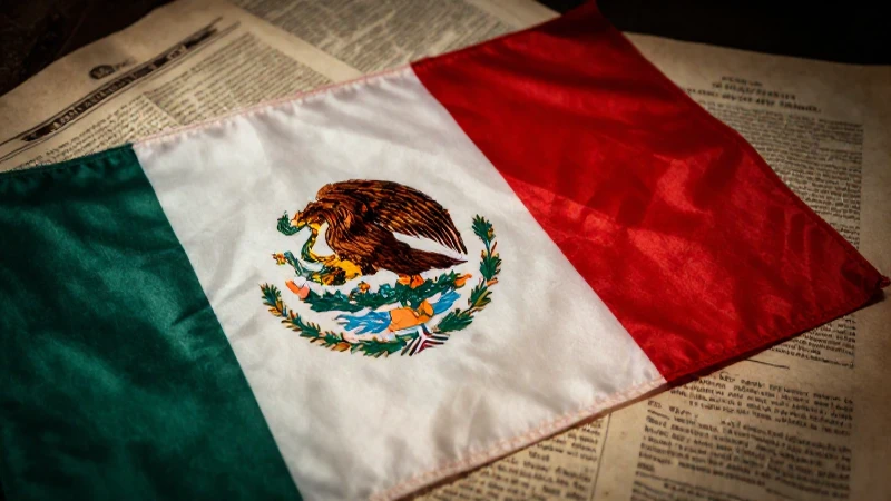 Bandera de México: Su Historia y Significado Revelados 4 Fotografía vintage de la bandera mexicana antigua