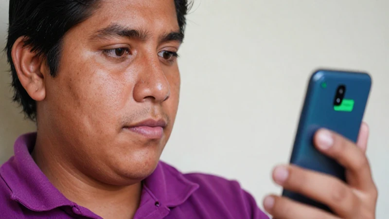Mexicana usando su billetera móvil digital