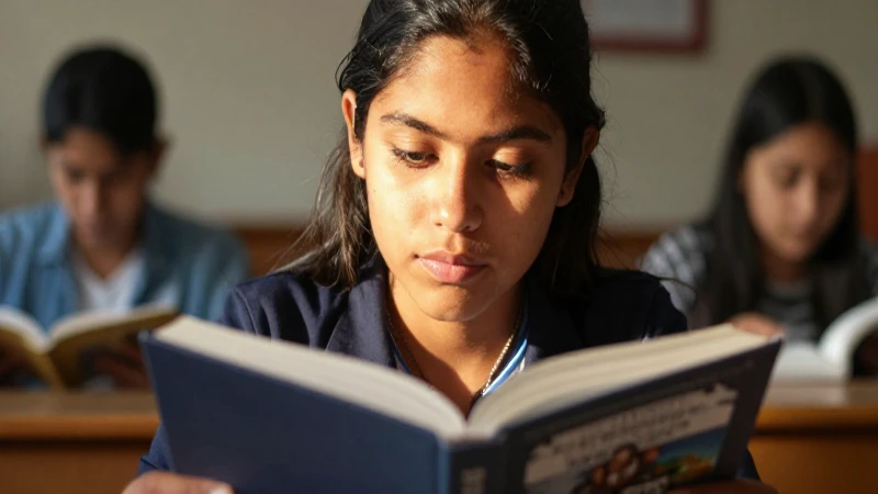 Estudiante mestizo estudiando bajo luz dorada