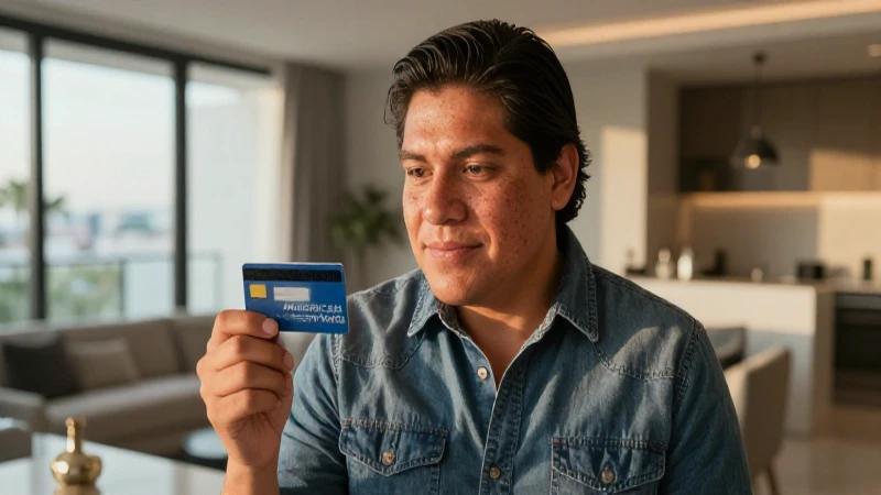 Joven mexicano de lujo con Amex