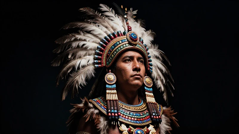 Descubre a Cuitláhuac: Sucesor de Moctezuma II y Su Legado 8 Cuitláhuac, emperador azteca, luz y joyas