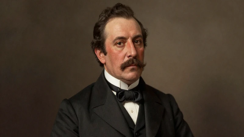 Retrato victoriano de Lerdo de Tejada, mexicano