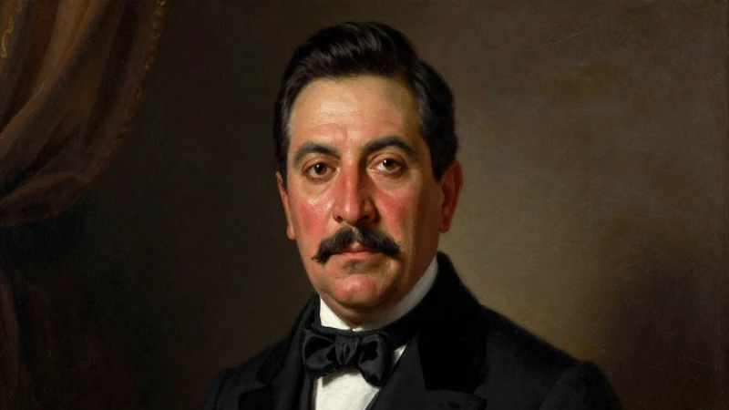 Retrato formal de Lerdo de Tejada, estilo siglo XIX