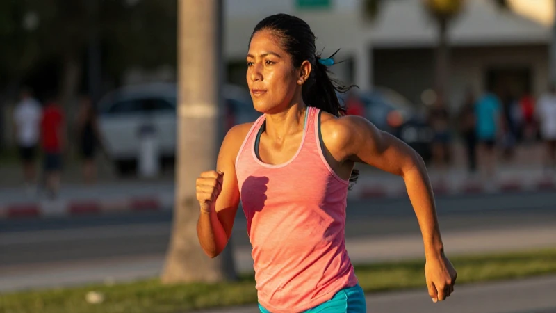 Cómo puedo suscribirme a Blue To Go Sport en México 5 Atleta mestizo corriendo al atardecer