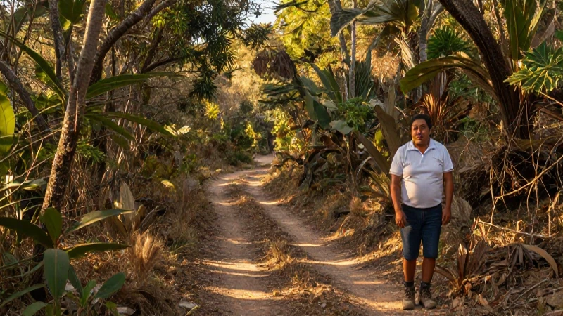 BOSQUES DE COLIMA: Descubre sus ECOSISTEMAS y SELVA SECA 3 Bosque seco vibrante, sendero, luz dorada y calidez