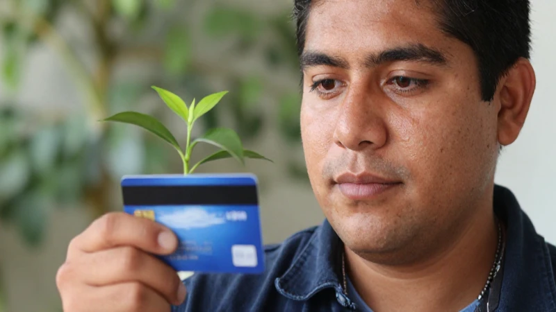 Mexicano con tarjeta, prosperidad y luz suave