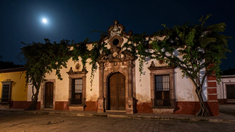Callejón del Muerto: DESCUBRE su MISTERIOSA Leyenda 4 Casa colonial, misteriosa y en penumbra