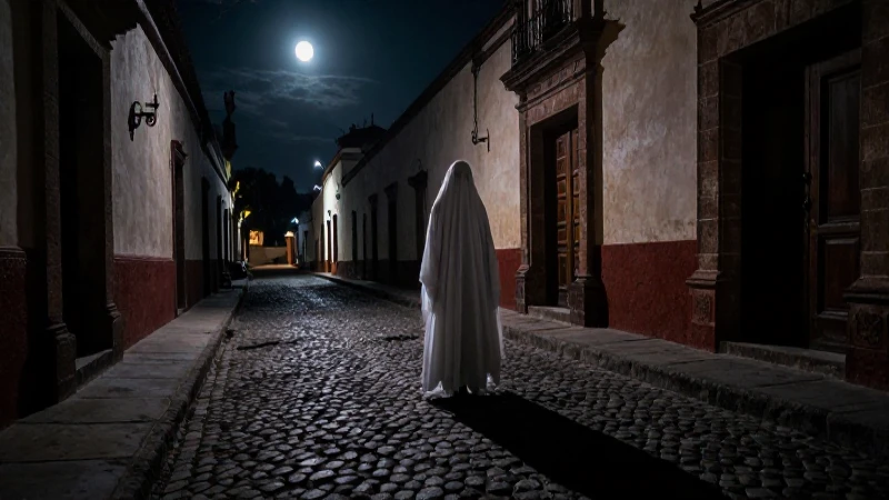 Callejón del Muerto: DESCUBRE su MISTERIOSA Leyenda 8 Espíritu en callejón mexicano, atmósfera misteriosa