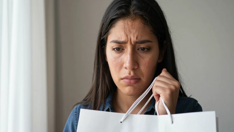 Cómo puedo cancelar una compra realizada en Liverpool 4 Joven mestizo frustrado con bolsa de Liverpool