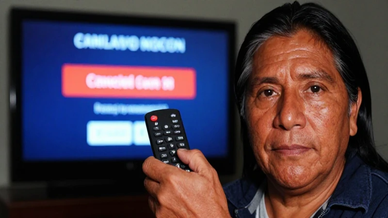 Mestizo con control remoto, servicio cancelado
