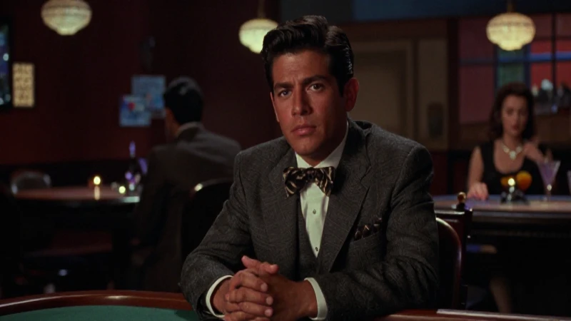 Joven mestizo atrae en casino noir de los 50