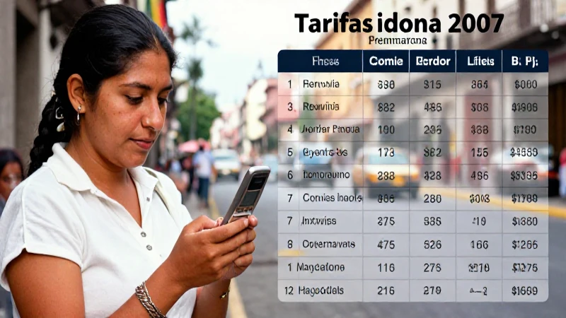 Celulares y tarifas en México, 2007