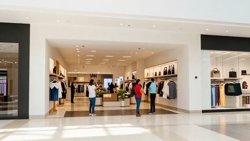 Una persona mestiza observa en el centro comercial