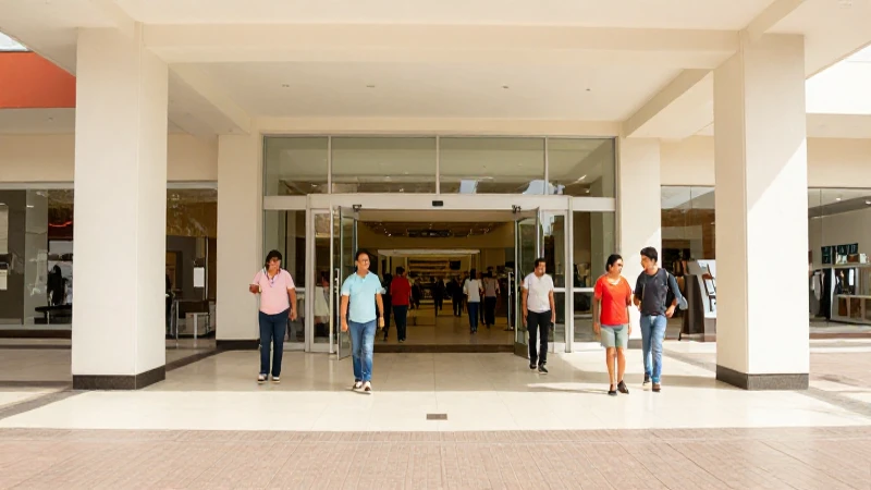 Mejores centros comerciales en San Miguel de Allende 4 Entrada del centro comercial, luminosa y moderna