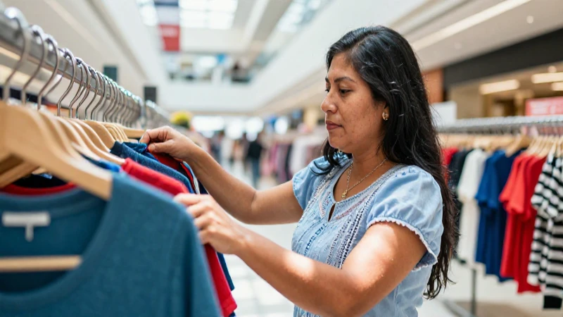 Un centro comercial moderno, con gente mestiza