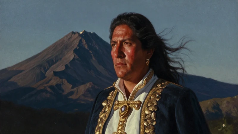 Rey melancólico, retratado en óleo dramático