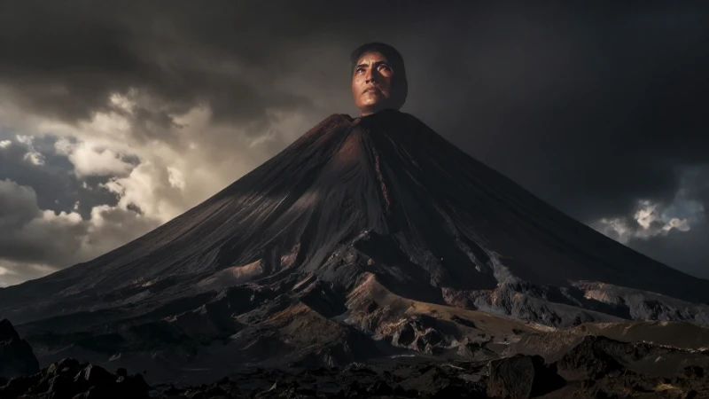 Volcán Sangangüey, imponente y amenazante, domina la escena
