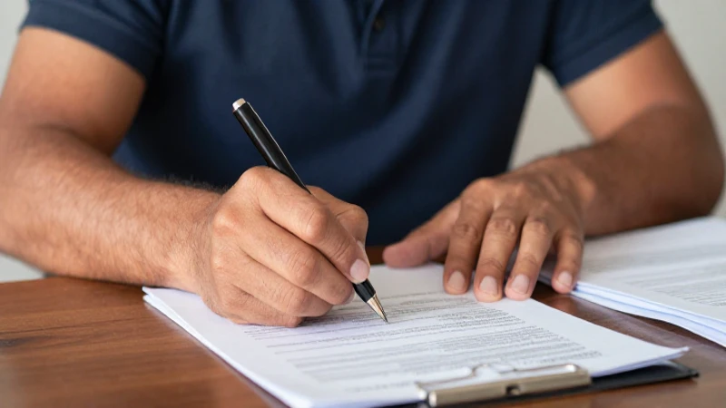 Cómo cambiar titularidad de Cesión de Derechos Totalplay 8 Mexicana firmando documentos bajo luz cálida