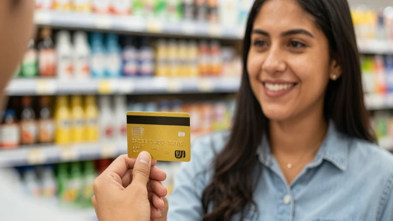 Cliente paga con tarjeta Gold Elite en Chedraui