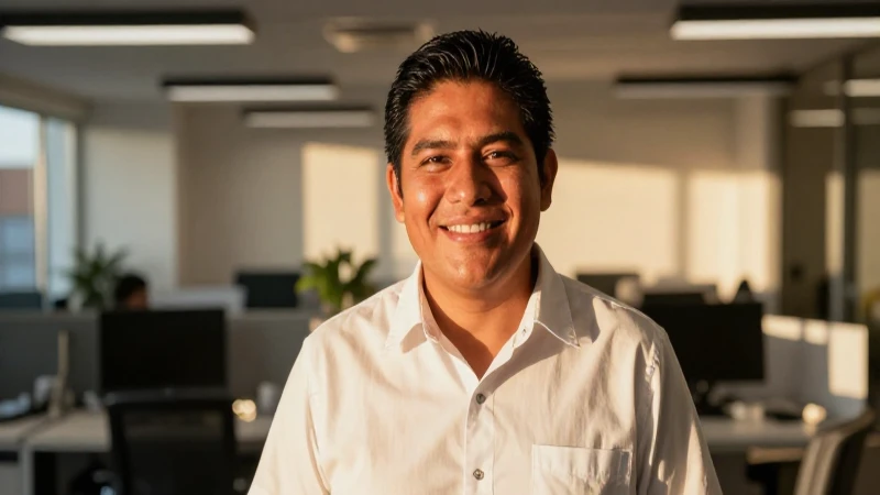Cuáles son los beneficios de Profuturo Afore en México 3 Sonríe una persona mestiza en oficina cálida