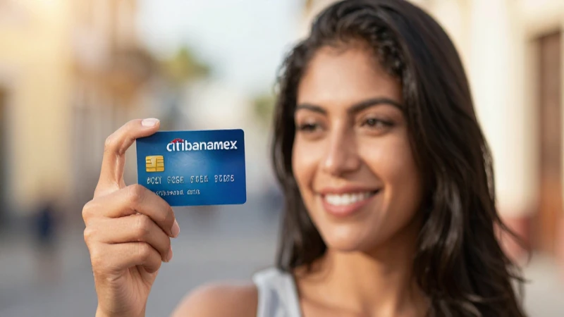 Qué es Citibanamex Rewards y cómo se utiliza 4 Mujer mestiza sonríe con tarjeta Citibanamex