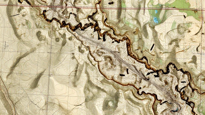 Mapa topográfico detallado de Puebla, vista aérea