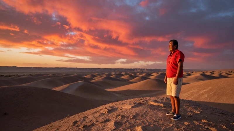 Paisaje árido mexicano, atardecer cinematográfico, alta resolución